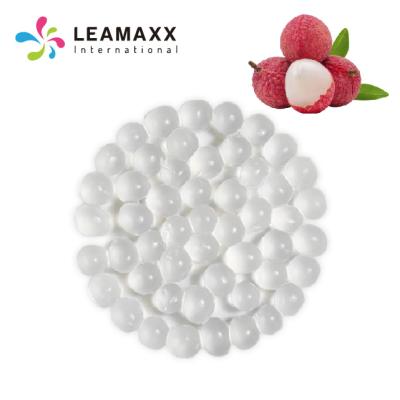 China 2021 Bubble Tea Taiwan Bubble Tea Product Wholesale Hot Lychee Jumping Pearl Juice Balls for sale