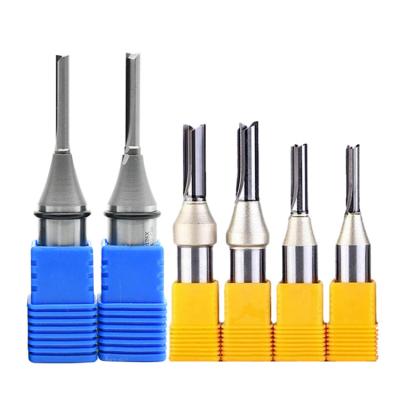 China 1/2 ShankTCT Two Groove CTT Router CTT Router Milling Straight Cutter Bit Straight Bit Bit For Woodworking MDF for sale