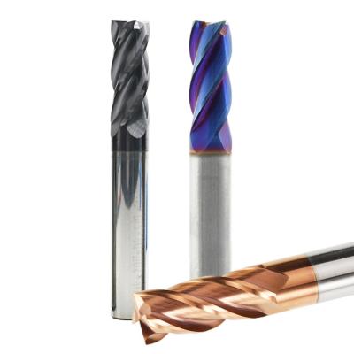 China /4 d Spline Tungsten Carbide End Mill Cutter Square Face Fresas Mills For Metal/45# Stainless Steel Solid End/Tools/Abrasive Mills For Metal steel/carbon steel 2 HRC 45/55/60/65 for sale