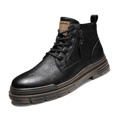 China Other High Quality Men and Women Fashion Four Seasons Outdoor Shoes Causal Black Plush Martin Boots for sale