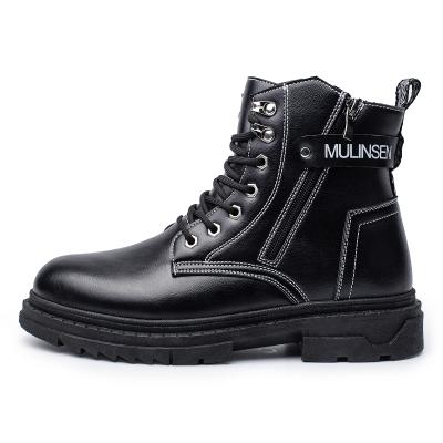 China Martin Black Short Boots For Others Autumn Winter 2022 Men's Ankle Boots Breathable Men's Shoes for sale