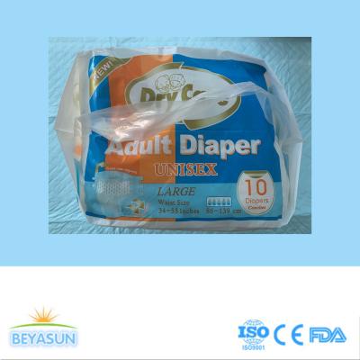 China Disposable Fluff Pulp Adult Diaper Pants With Nonwoven Top Sheet for sale