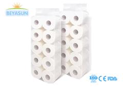 Wholesale Toilet Paper 10 Volumes Roll Tissue Custom Wood Pulp Cheap Toilet Paper