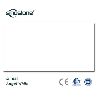 China Durable super white engineered quartz stone. High gloss, honed and matte finish. for sale