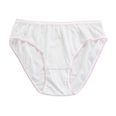 China Antibacterial Disposable Underwear Cotton Panties Women Maternity Briefs In Stock for sale