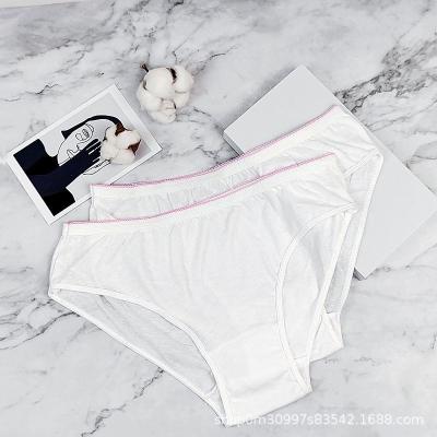 China Antibacterial Spa Cotton Disposable Underwear Lady Panties Underpant In Stock for sale