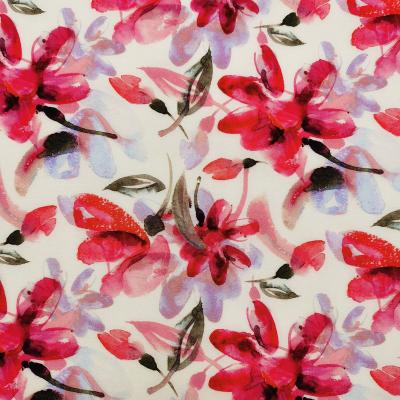 China Wrinkle Resistant 55%/45% Woven Viscose CDC Rayon Fabric Crepe De Chine Printed Fabric PFD In High Quality for sale