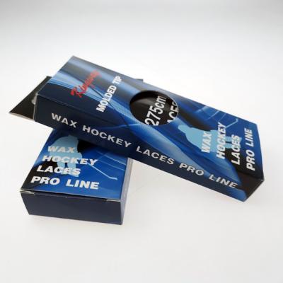 China Flat The best quality and molded tips ice hockey laces for sale