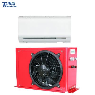 China 12 Volt Electric Air Conditioner 12V Mini Bus Cars Van Rooftop Mount Truck Air Conditioner 470*280*400mm for sale