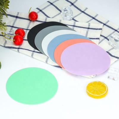 China Custom Logo Silicone Bottle Opener Pad Tableware Insulation Coaster Anti-Slip Stocked Silicone Jar Opener Around Clamp Pad for sale