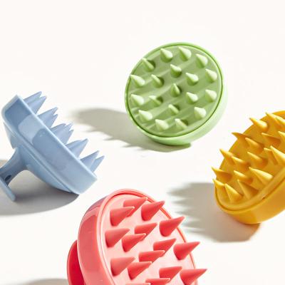 China Wholesale Waterproof Baby Hair Brush Silicone Waterproof Reusable Soft Silicone Baby Brush and Comb for Baby Cleaning Hair for sale