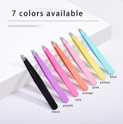 China 4 Piece Eyebrow Clip Set Makeup Tool Eyelash Tweezers Beauty Care Logo Custom Logo Make Up Tweezers Kit Eyebrow Clip Set for sale