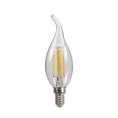 China Decorative Hotel COB Bulb Customzied Shape Led Filament Bulb Candle 4w for sale