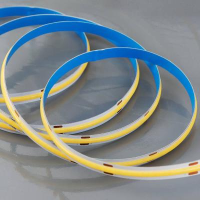 China 2021 Canton silicone 12v desktop 24v waterproof ultra thin driver led cob strip light for sale