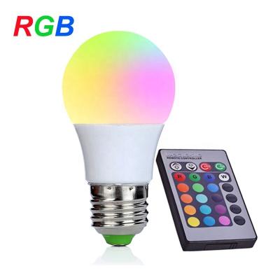 China Hotel e27 screw b22 two pin cct remote control color temperature changing light rgb color led bulb for sale