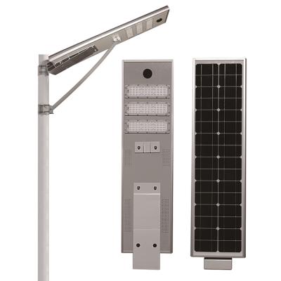 China ROUTE China Hot Selling Lithium Battery 5 Years Warranty All In One 60W Solar LED Street Light for sale