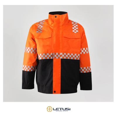 China Safety Worker Rainjacket Waterproof Outdoor Design High Strength Letusi Windproof Model for sale