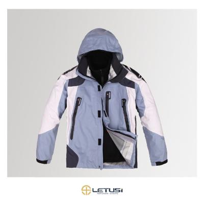 China Letusi Acid Resistant Men's Waterproof Jacket 3 in 1 Thick Winter Jacket Outdoor Cold Proof Jacket for sale