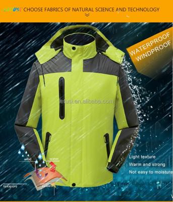 China Letusi acid resistant warm outdoor winter 3 in 1 jacket, reversible jacket, double side jacket for sale