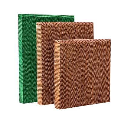 China Farms Kraft Paper 95g Brown Color 7090 Cellulose Paper Pad Cooling Wall For Poultry House Cooling System for sale