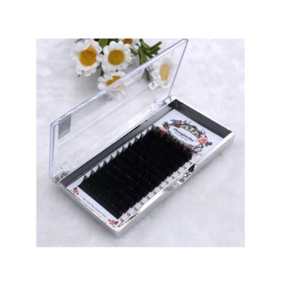 China Camellia False Eyelash Extensions 0.15mm Curl C 8-13mm Mix Tapered Flat Lashes Light Salon Use for sale