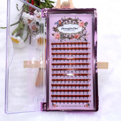 China Deep 10 D Factory Premade Fans Russian 3D 4D 5D Volume Wicks C D Loop Eyelash Extension .03mm Heat Bonded False Eyelashes for sale