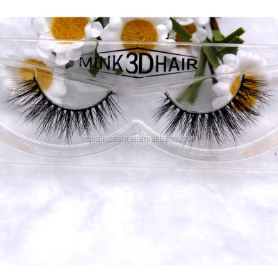 China Durable 3D mink eyelashes, false lashes, and invisible strip lashes for sale