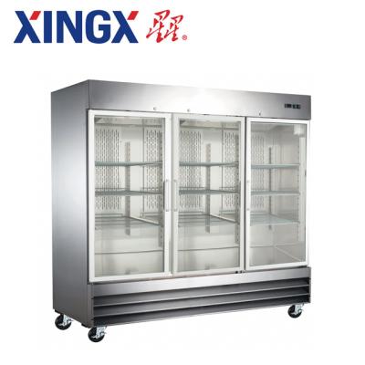 China Vertical Commercial Single-temperature 3 Glass Door Refrigerator_CFD-3RR-G-HC-Refrigeration Equipment for sale