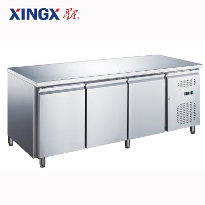 China Single-Temperature 3-Door GN Pan Counter Refrigerator, Chilled Storage_GX-GN3200TN-Refrigeration Equipment for sale