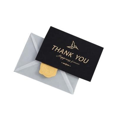 China Europe Manufacturer Supplier Luxury Thank You Cards Custom Envelopes With Logo for sale