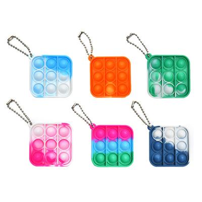 China Sensory Play Game Bouncing Person Toy For Adults Pop Up Bubble Pushing Bouncing Toy Fingertip Toys Mini Pop Key Chain for sale