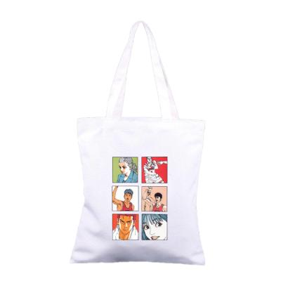 China Eco-Friendly Custom With Logo Cotton Big Shopping Cute Tote Bag for sale