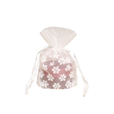 China In Stock In Stock New White Star Drawstring Bag Wire Mesh Jewelry Gift Storage Bag for sale