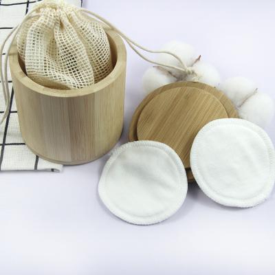 China Soft Pads Bamboo Reusable Washable Tool Make Up Skin Care Makeup Remover Pad Cotton for sale