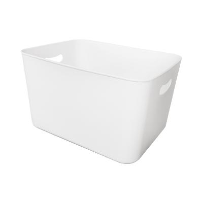 China Minimalist Storage Box Bathroom Kitchen Living Room Plastic Sundries Matching Storage Box Storage Cosmetic Basket for sale