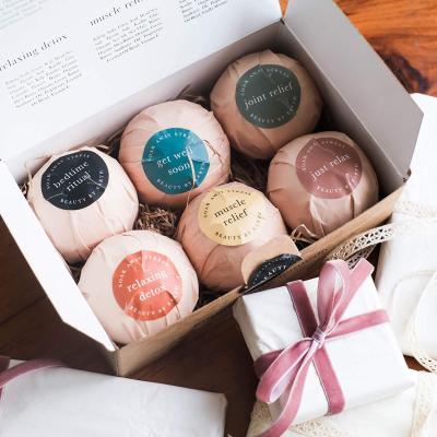 China Relaxation. Moisturize Hot Selling Gift Set Organic Handmade Natural Vegan Bubble Press Release Label Dye Organic Fizzy Bath Bombs For Kids for sale