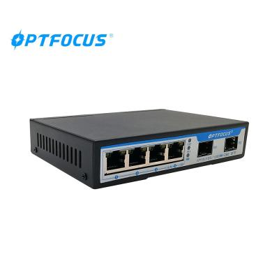 China FTTH Factory OEM&ODM 1000M 1310nm 20KM POE Fiber Switch FC L3 Fiber Optic Fiber Switch for sale