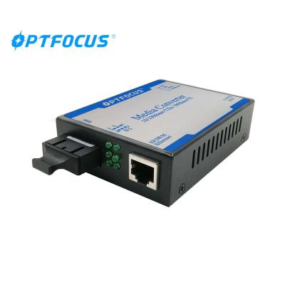 China Fiber Connect Single Double Fiber Price Fiber Optic Media Converter Fiber Optic SC Media Converter for sale