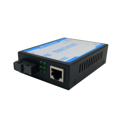 China FTTH netlink media converter similar single fiber SM gigabit 10/100/1000 base fiber media converter for sale