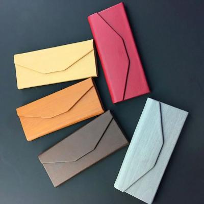 China Wholesale New Portable PU Leather Case Box For Foldable Triangular Glass Eyeglass Sunglasses Case for sale