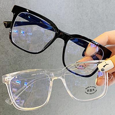 China Anti Blue Ray Optical Glasses Wholesale 2022 Fashionable Custom Blue Light Glasses Frames TR90 Logo Glasses Men Women Square Optical Anti for sale