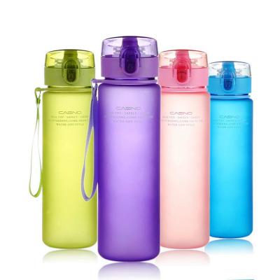 China Customized Viable Log Sport Water Bottle 400ML Water Bottle 560ml School Leak Proof Seal Plastic Drinkware Tour Outdoor Sports for sale