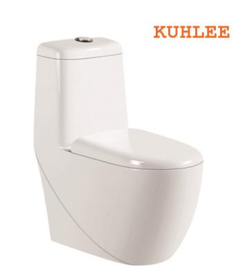 China Indian Toilet Sanitary Ware Double-flux KL1304 Toilet Seat One Piece Toilet for sale