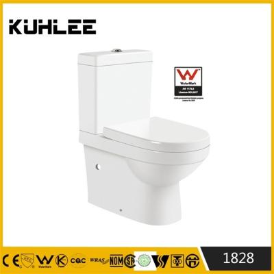 China Double-flush KL-1828 Water Mark Sanitary Ware Two Piece Toilet Ware Ceramic Lavatory for sale