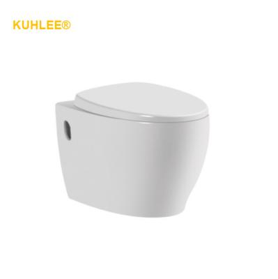 China Sleek New Design Double-Flow Around Model Sanitary Ware Trap Wall Hung Toilet Bowl for sale