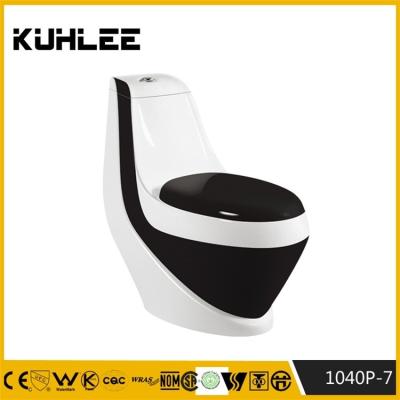 China Western Double-Flux KUHLEE 1040P Toilet WC Color Bowl Brand for sale