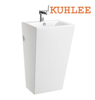 China KL-8012 Design Ceramic Wash Sink Basin Free Standing Vanity Basin for sale