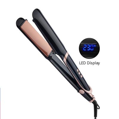 China New 2020 Professional RV Hair Straightening Flat Iron With Ceramic Hair Straightener Adjustable Temperature Flat Fast Heating for sale