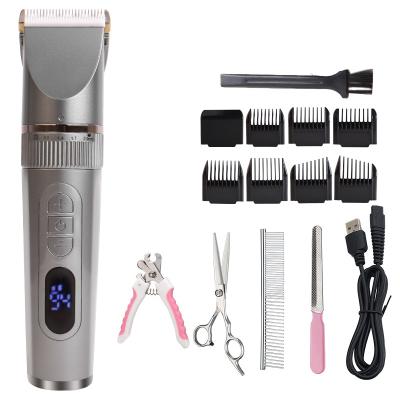 China Beauty High Power Electric Pet Car Trimmer Pusher Set Cordless Professional Trimmer for sale