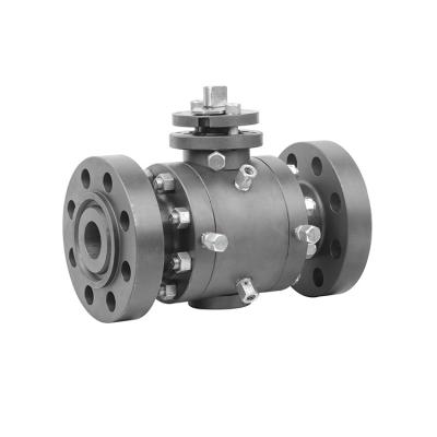 China Forged Type Manual High Pressure Hard Seal Fixed Flange Ball Valve Valve for sale